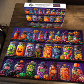 Halloween Süßigkeiten Gläser Puzzle 1000 Teile